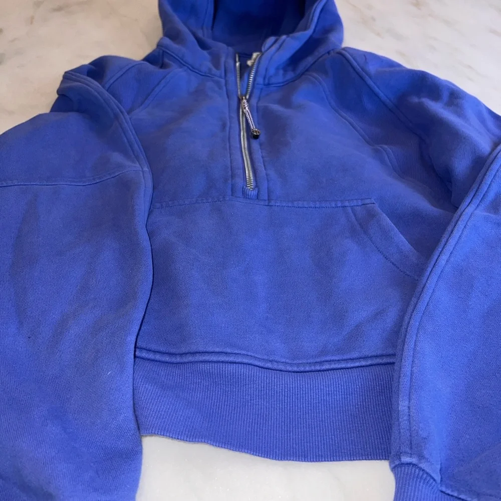 Lululemon athletica Scuba Oversized Half-Zip Hoodie Wild Indigo blue  Size XS/S - Picture 3 of 9